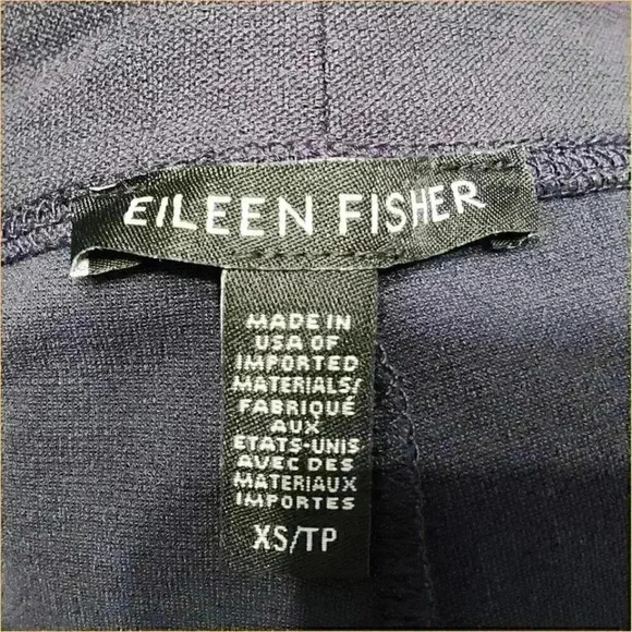 Eileen Fisher Crepe Pants - Pull-On XS - Women's Stretch Tapered Leg - Picture 3 of 4
